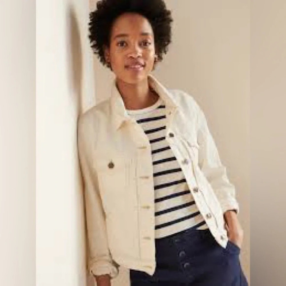 OLD NAVY  White Denim Jacket - Picture 1 of 8
